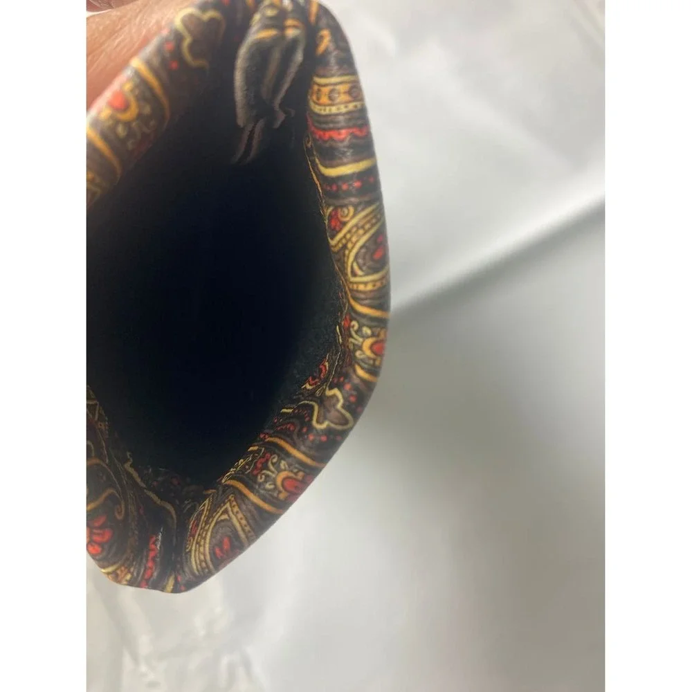 Ellen Tracy Paisley Fabric Clutch‎ Wallet Small Pouch Multicolor